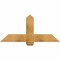 Ekena Millwork Eugene Rough Sawn Timber Gable Bracket, Western Red Cedar, 48"W x 22"H x 6"D x 6"F, 11/12 Pitch GBW048X22X0606EUG00RWR - alternate 1
